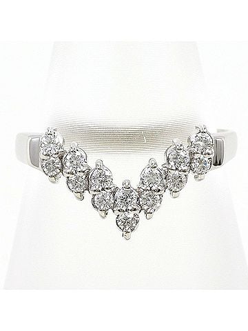 Unbranded PT900 Platinum Ring with 0.21ct Diamond, Total Weight 3.5g, Jewelry (view 1)