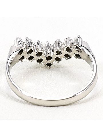 Unbranded PT900 Platinum Ring with 0.21ct Diamond, Total Weight 3.5g, Jewelry (view 2)