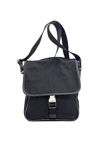 Prada Prada logo hardware shoulder bag, nylon, women's. (view 1)