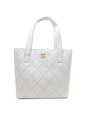 Chanel Chanel Wild Stitch Gold Hardware Tote Bag Calfskin Women's CHANEL (view 1)