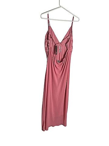 Wild Fable Dusty Rose Lace-Trim Slip Dress Casual Dress (view 2)
