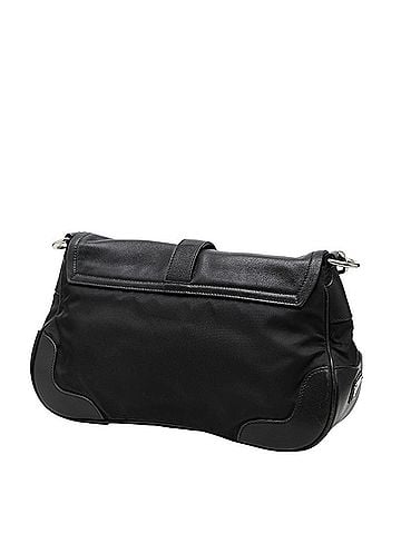 Prada Prada Triangle Logo Plate Crossbody Shoulder Bag, Black Nylon Leather, Women's PRADA (view 2)