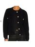 Line & Dot Solid Black Cardigan Size M - photo 3