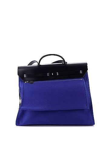 Hermès Herbag Zip Leather and Toile 39 (view 2)