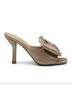 Adrienne Vittadini Tan Ivory Heels Size 7 - photo 4