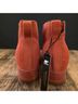 Sorel 100% Suede Orange Boots Size 8 - photo 4
