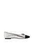 Schutz Silver Black Flats Size 9 - photo 2