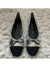 Schutz Silver Black Flats Size 9 - photo 3