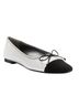 Schutz Silver Black Flats Size 9 - photo 1