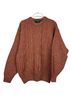 American Vintage 100% Wool Color Block Orange Pullover Sweater Size M - photo 1