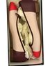 J.Crew 100% Leather Pink Brown Flats Size 7 - photo 2