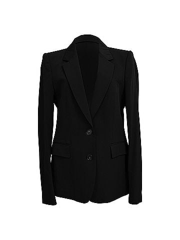 Stella McCartney Stella Mccartney Single-Breasted Blazer with Pockets in Black Wool (view 1)