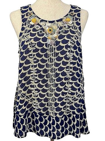 Maeve Beaded/Embellished Tank Tank Top (view 1)