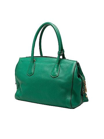 Prada Prada Triangle Logo Plate Tote Bag Shoulder BN2769 Green Leather Women's PRADA (view 2)