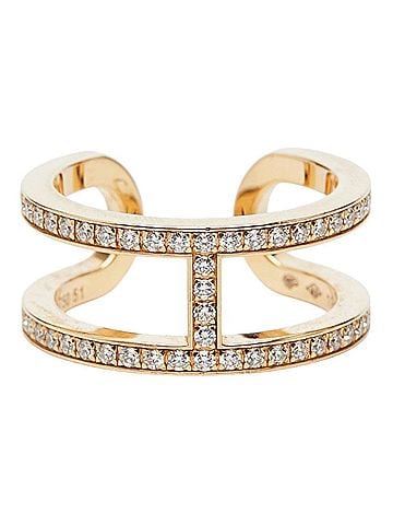 Hermès Hermes 18KYG Yellow Gold 750 Diamond 0.59ct Ever Chaine d'Ancre Ring for Women HERMES 1 (view 1)