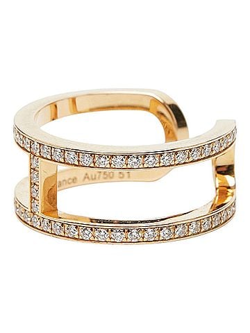 Hermès Hermes 18KYG Yellow Gold 750 Diamond 0.59ct Ever Chaine d'Ancre Ring for Women HERMES 1 (view 2)