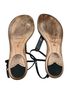 B Brian Atwood 100% Leather Black Sandals Size 8 1/2 - photo 2