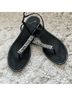 B Brian Atwood 100% Leather Black Sandals Size 8 1/2 - photo 3