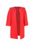 AKRIS 100% Wool Red Akris Double-Face Open Coat in Red Wool Size 10 - photo 1