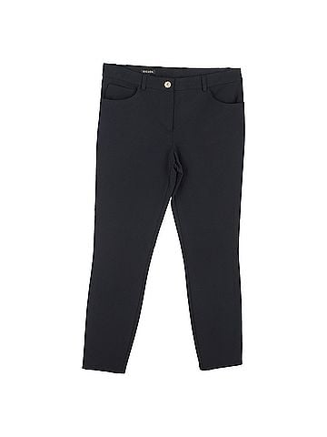 Escada Escada Straight-Leg Trousers in Black Silk (view 1)
