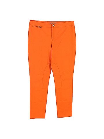 Ralph Lauren Lauren Ralph Lauren Trousers with Zipped Pocket in Orange Cotton (view 1)