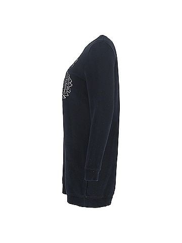 Kenzo Kenzo Tiger Logo Mini Sweater Dress in Navy Blue Cotton (view 2)