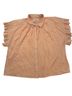 Trovata Stripes Orange White Purple Short Sleeve Blouse Size M - photo 1
