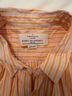 Trovata Stripes Orange White Purple Short Sleeve Blouse Size M - photo 3