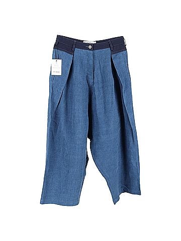 Loewe Loewe High Rise Pleated Jeans in Blue Denim (view 1)