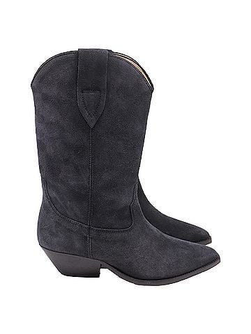 Isabel Marant Isabel Marant Duerto Cowboy Boots in Grey Suede (view 1)