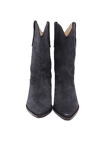 Isabel Marant Isabel Marant Duerto Cowboy Boots in Grey Suede (view 2)