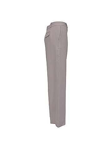 Victoria Beckham Victoria Beckham Straight Leg Trousers in Grey Polyester (view 2)