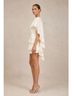 Bloom Solid Ivory Cocktail Dress Size L - photo 3