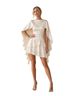 Bloom Solid Ivory Cocktail Dress Size L - photo 1
