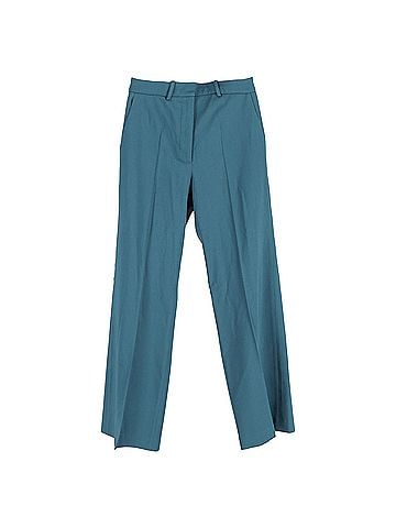 Joseph Joseph Straight Leg Trousers in Green Viscose (view 1)