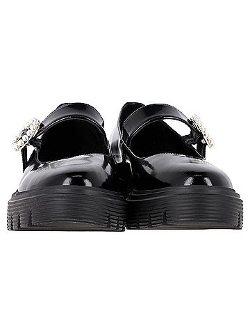 Stuart Weitzman Stuart Weitzman Nolita Platform Mary Janes in Black Patent Leather (view 2)
