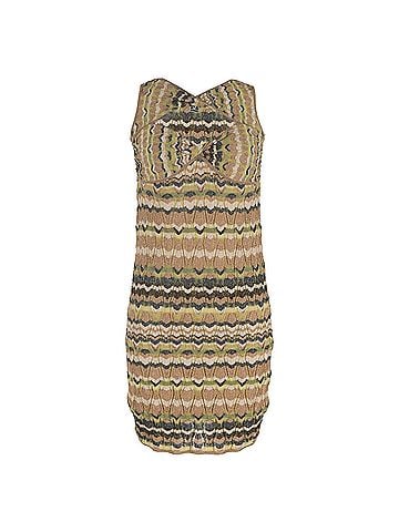 Missoni M Missoni Cutout Mini Dress in Multicolor Viscose (view 1)