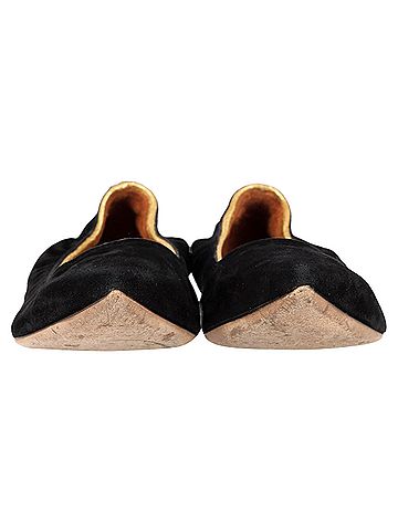 Lanvin Lanvin Pointed Flats in Black Suede (view 2)