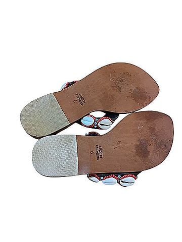Mystique Boutique NYC Beaded Puka Shell Sandals Sandals (view 2)