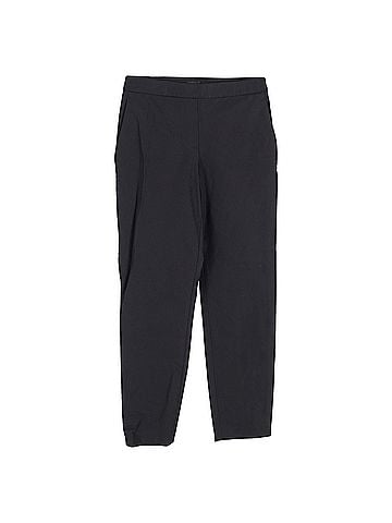 Theory Theory Straight-Leg Trousers in Black Wool (view 1)