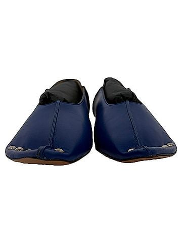 MARNI Marni Studded Ballerina Flats in Blue Leather (view 2)