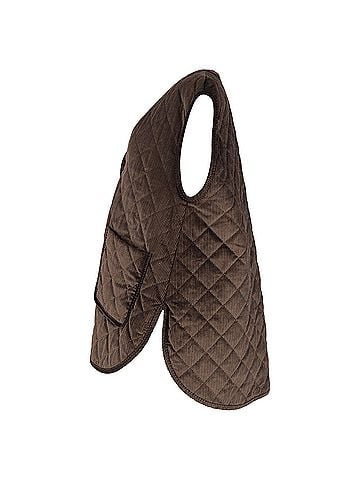 Totême Totême Quilted Oversized Vest In Brown Corduroy (view 2)