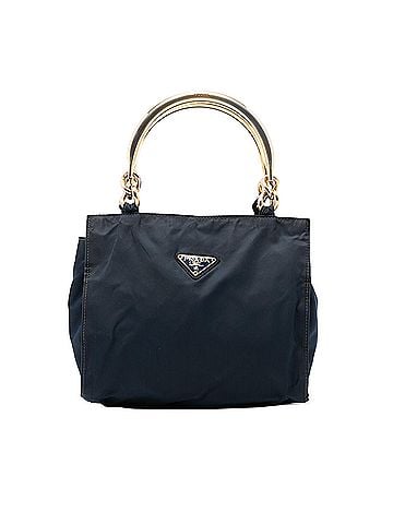 Prada Tessuto Metal Handle Bag (view 1)