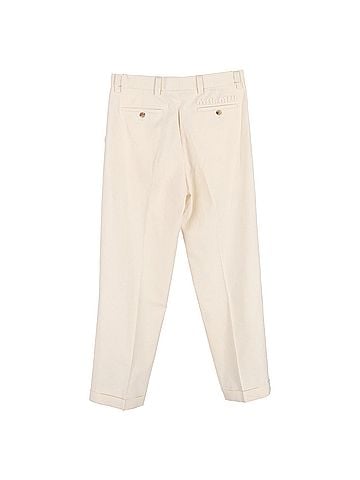 Miu Miu Miu Miu Straighht-Leg Trousers in Cream Cotton (view 2)