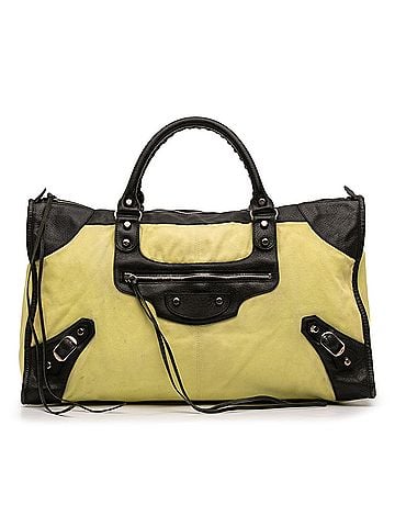 Balenciaga Canvas Lambskin Motocross Classic Work Bag (view 1)