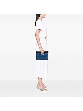 Chanel Medium Bicolor Quilted Sheepskin Mademoiselle O Case Clutch (view 2)