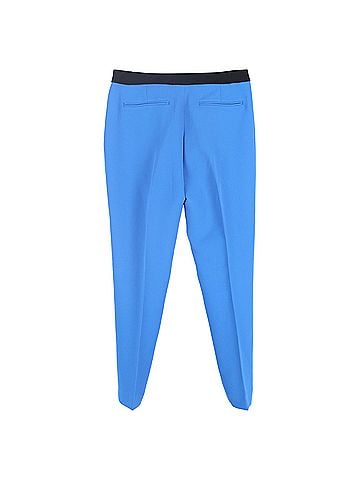 Sandro Sandro Straight Leg Trousers in Blue Polyester (view 2)
