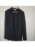 Helmut Lang 100% Wool 100% Viscose Solid Black Jacket Size L - photo 3