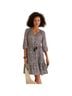 Soft Surroundings 100% Polyester Print Black Gold Casual Dress Size M (petite) - photo 1