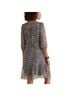 Soft Surroundings 100% Polyester Print Black Gold Casual Dress Size M (petite) - photo 2